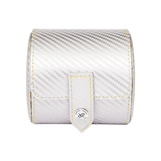 Carbon Single Watch Roll - Silver