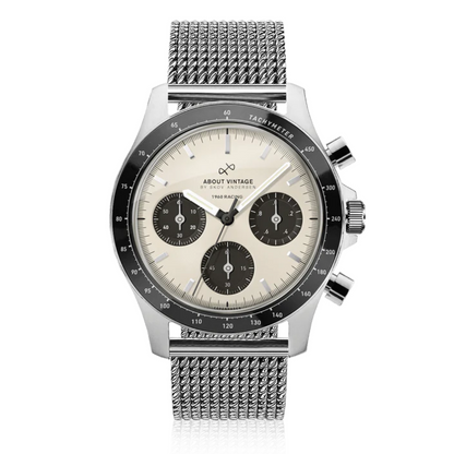 1960 Racing Chronograph Steel / Off White & Black