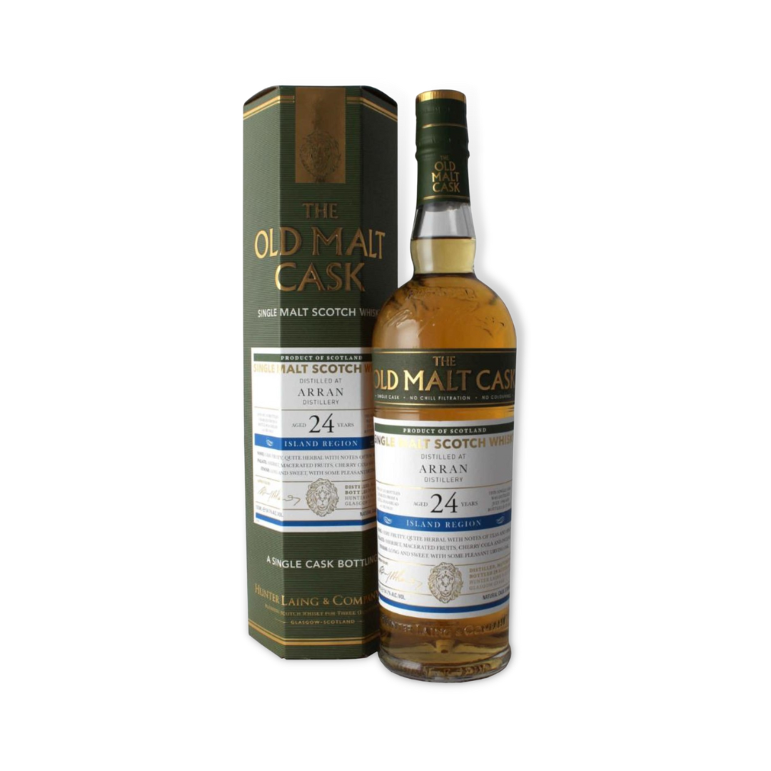 Scotch Whisky - Hunter Laing Old Malt Cask Arran 24 Year Old Single Malt Scotch Whisky 700ml (ABV 54.7%)