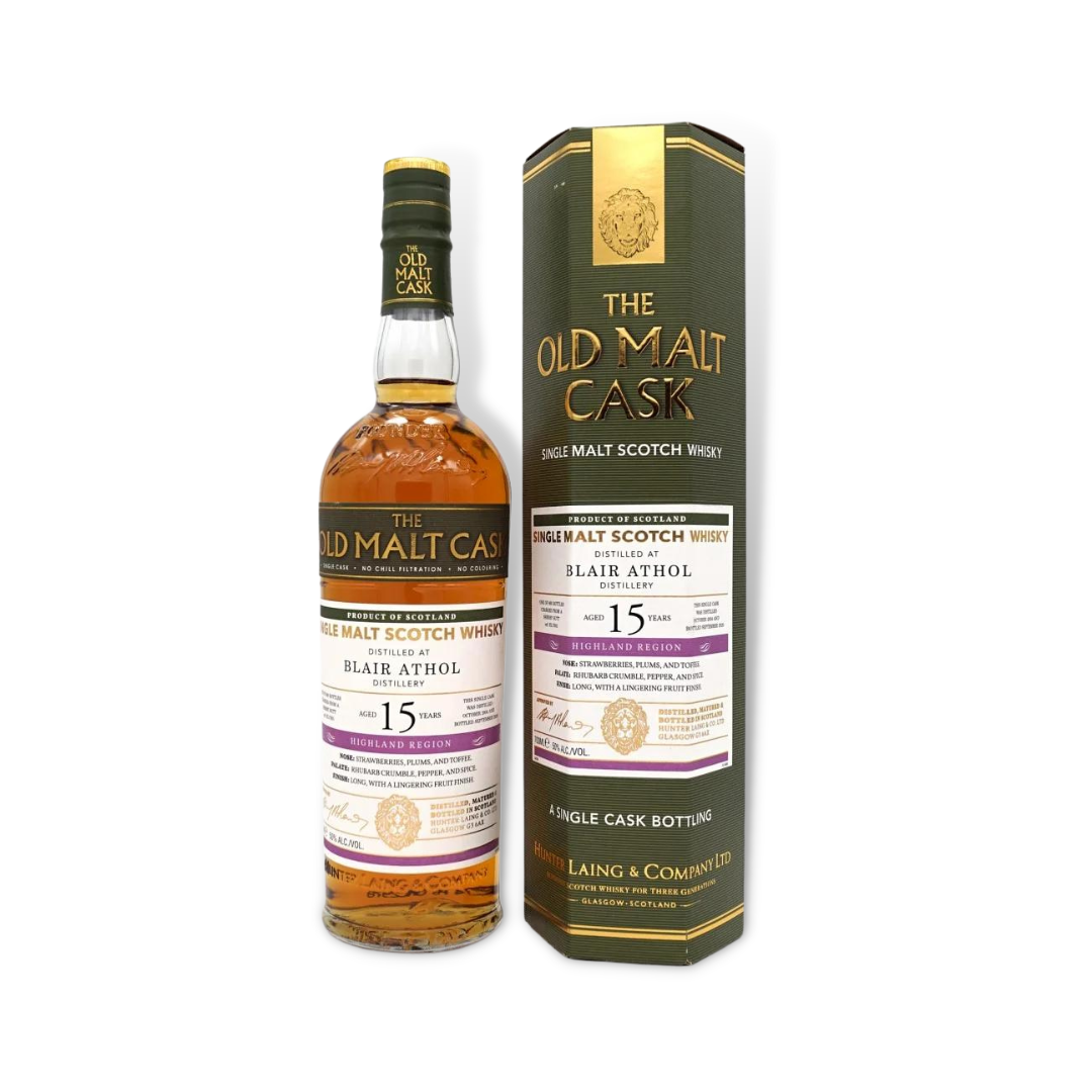 Scotch Whisky - Hunter Laing Old Malt Cask Blair Athol 15 Year Old Single Malt Scotch Whisky 700ml (ABV 50%)