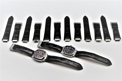 Vesuviate Leather Straps (Black)