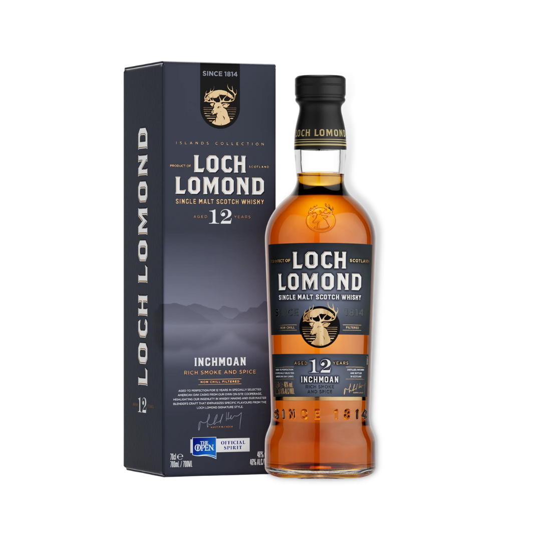 Scotch Whisky - Loch Lomond Inchmoan 12 Year Old Smoke & Spice Single Malt Scotch Whisky 700ml (ABV 46%)