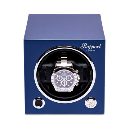 Evo Single Watch Winder - Admiral Blue