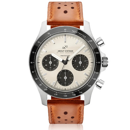 1960 Racing Chronograph Steel / Off White & Black