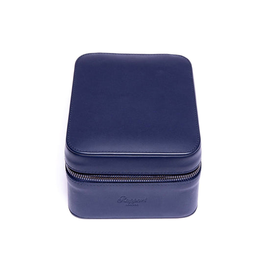 Hyde Park Two Watch Zip Case - Navy