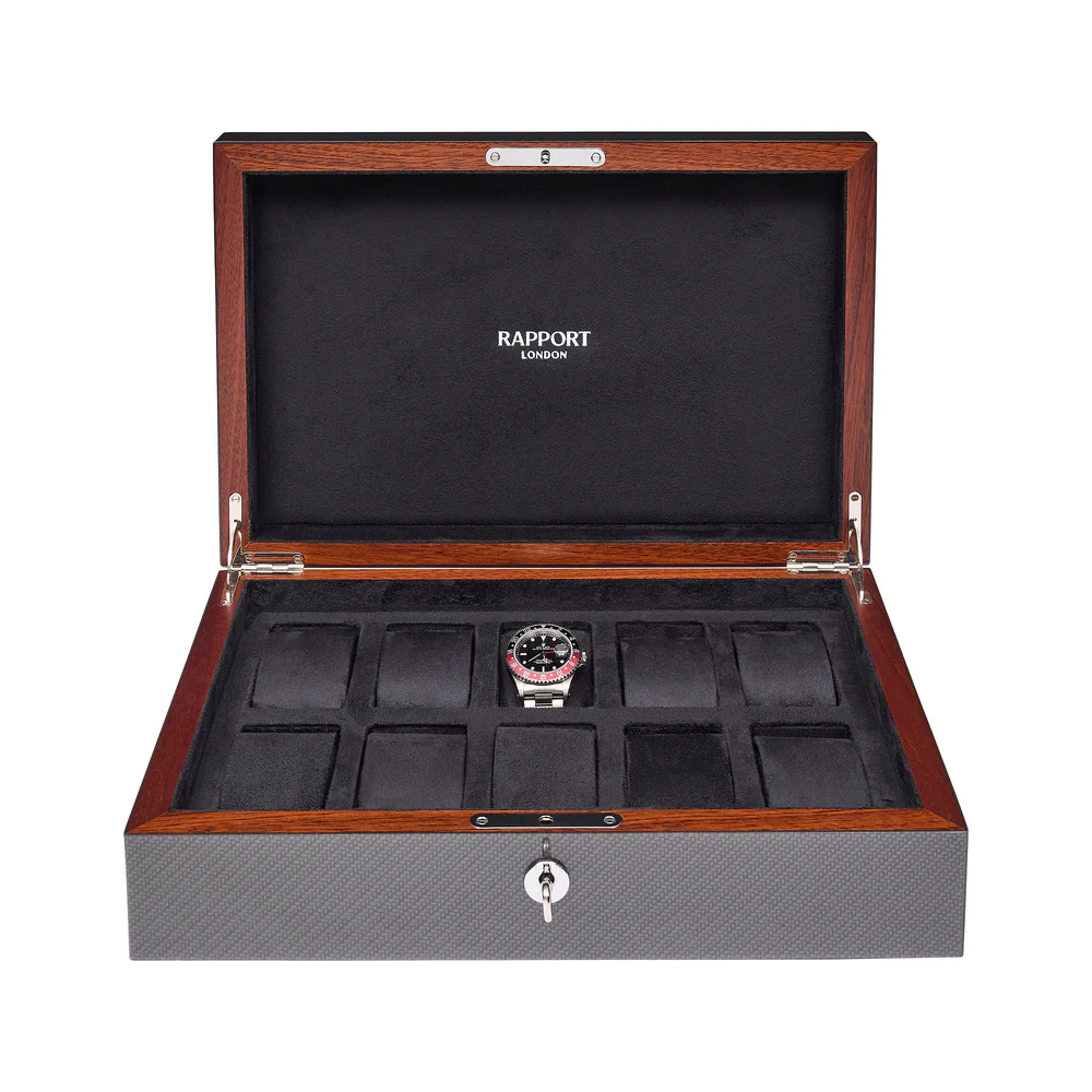 Carbon Fibre Ten Watch Box
