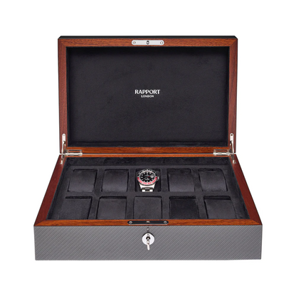 Carbon Fibre Ten Watch Box