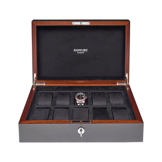 Carbon Fibre Ten Watch Box