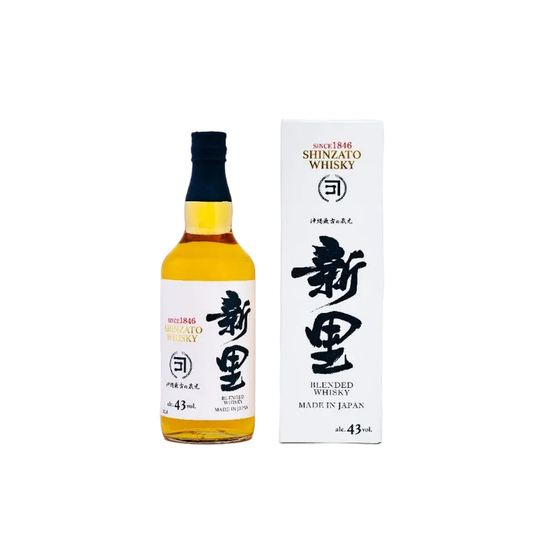 Shinzato Japanese Blended Whisky 700ml bottle and presentation box