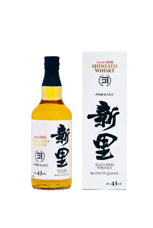 Shinzato Japanese Blended Whisky 700ml bottle and presentation box