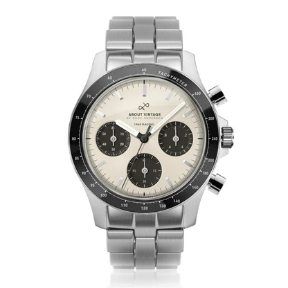 1960 Racing Chronograph Steel / Off White & Black