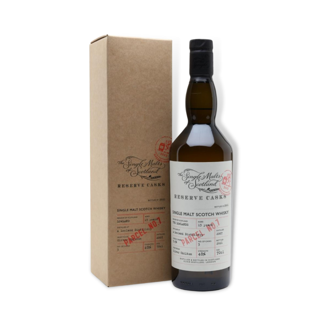 Scotch Whisky - Lowland 13 Year Old 2007 Reserve Cask (SMOS) Single Malt Scotch Whisky 700ml (ABV 48%)