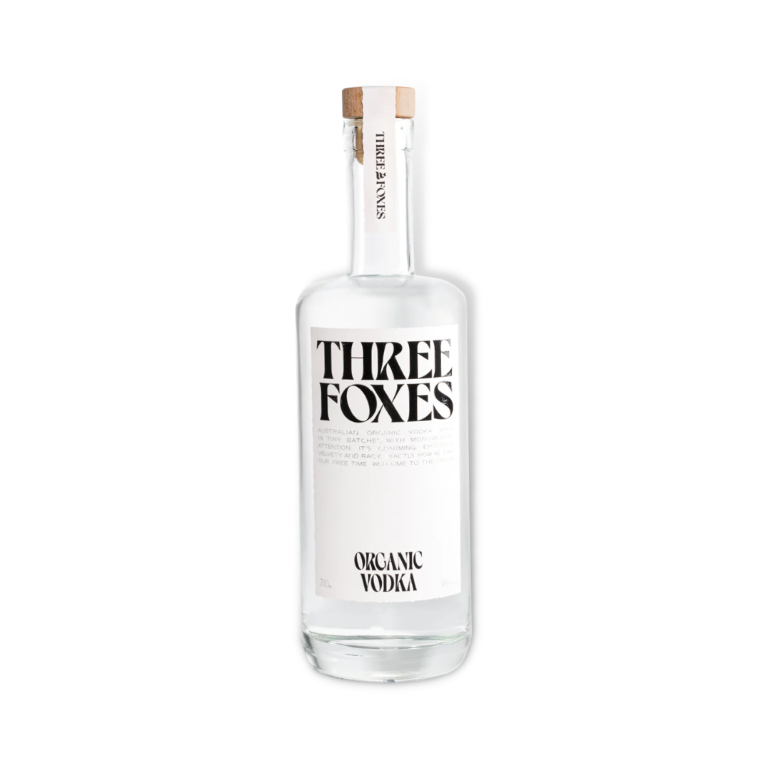 Australian Vodka - Three Foxes Organic Vodka 700ml (ABV 38%)