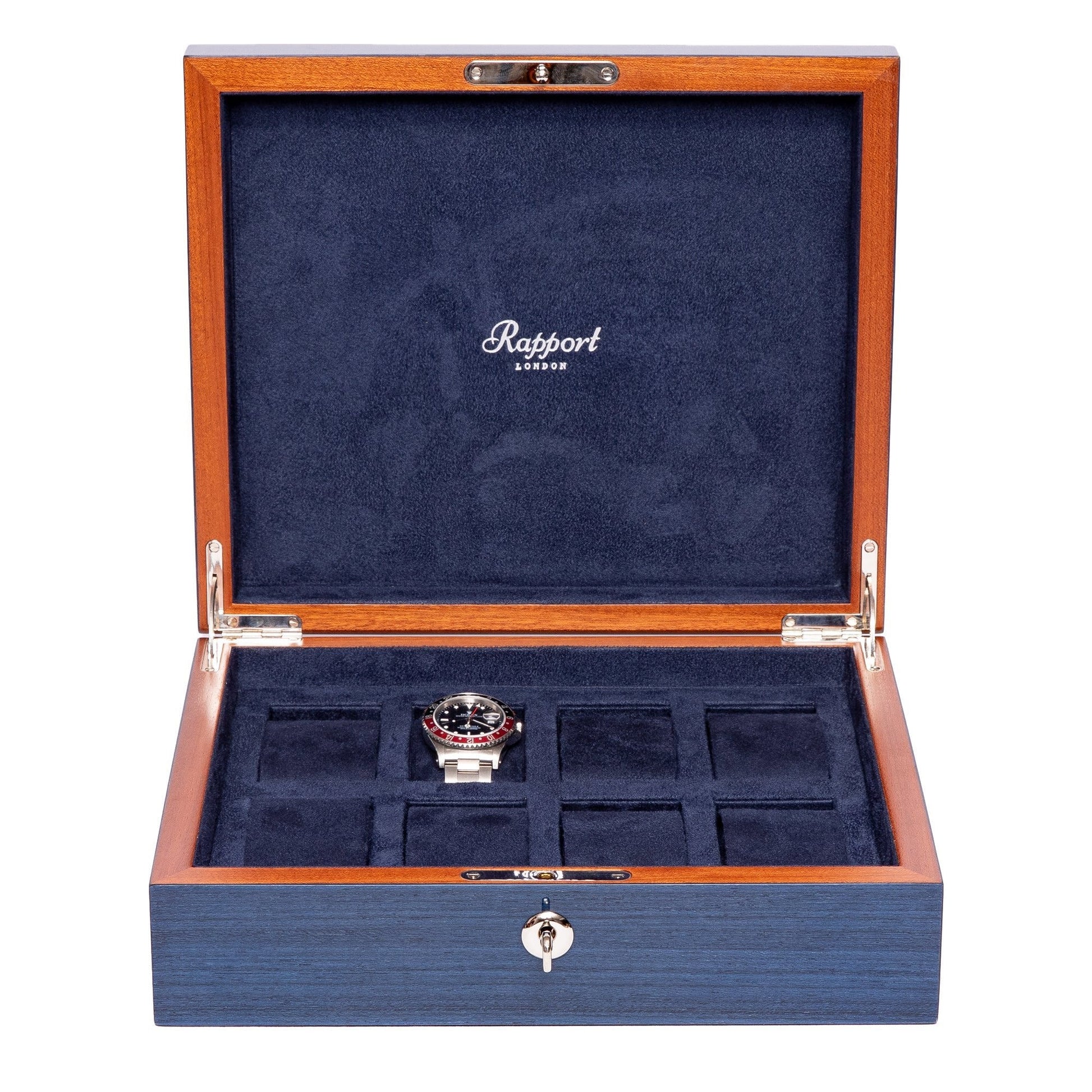 Heritage Chroma Eight Watch Box - Blue