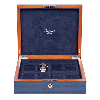 Heritage Chroma Eight Watch Box - Blue