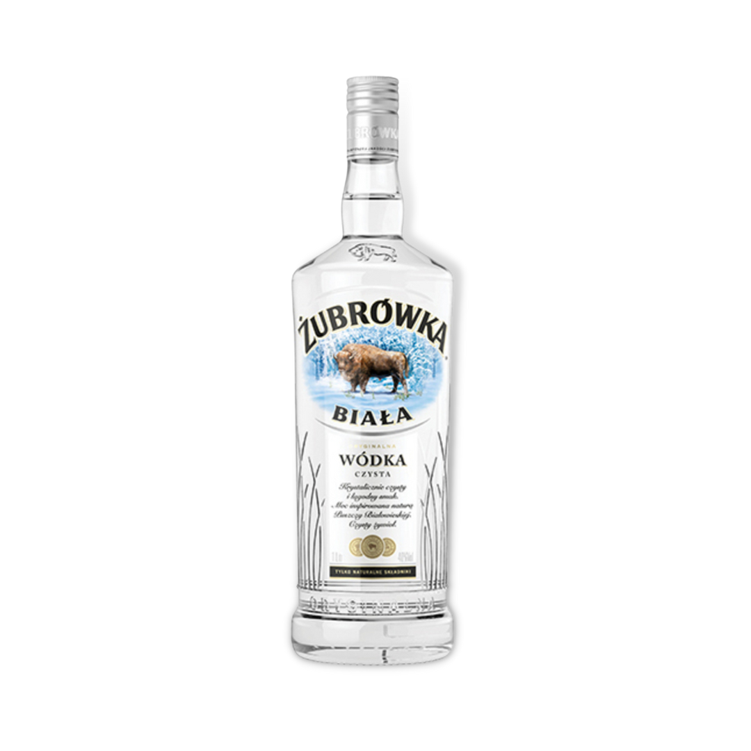 Polish Vodka -Zubrowka Biala (White) Vodka 1ltr (ABV 37.5%)