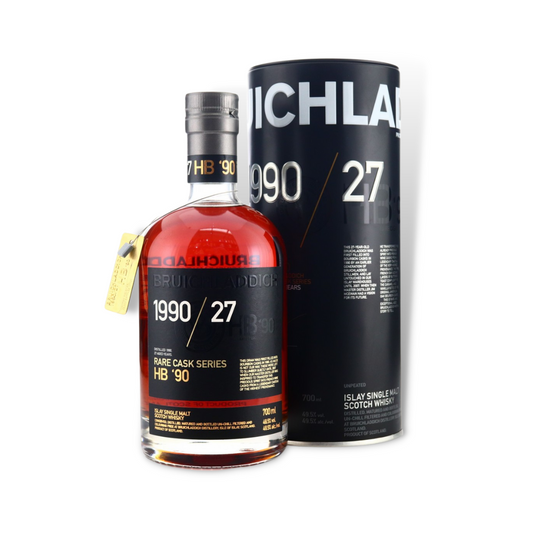 Scotch Whisky - Bruichladdich 1990 / 27 Year Old Rare Cask Islay Single Malt Scotch Whisky 700ml (ABV 49.5%)
