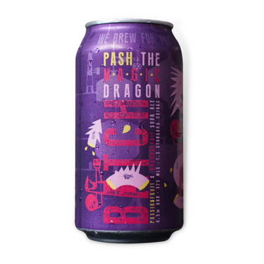Sour Beer - Batch Brewing Pash The Magic Dragon Sour Ale 375ml 4 Pack / Case of 24 (ABV 4.4%)
