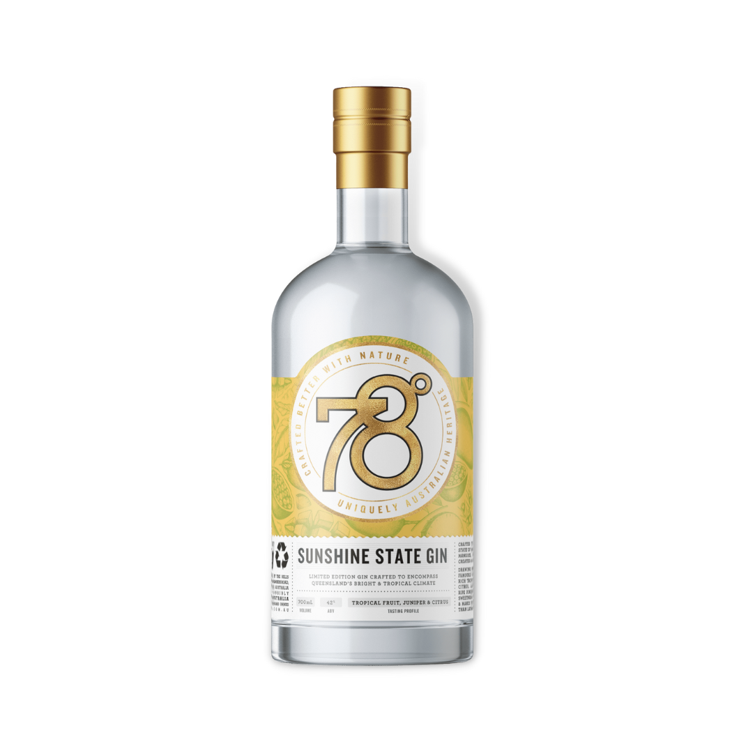 Australian Gin - 78 Degrees Sunshine State Gin 700ml (ABV 42%)