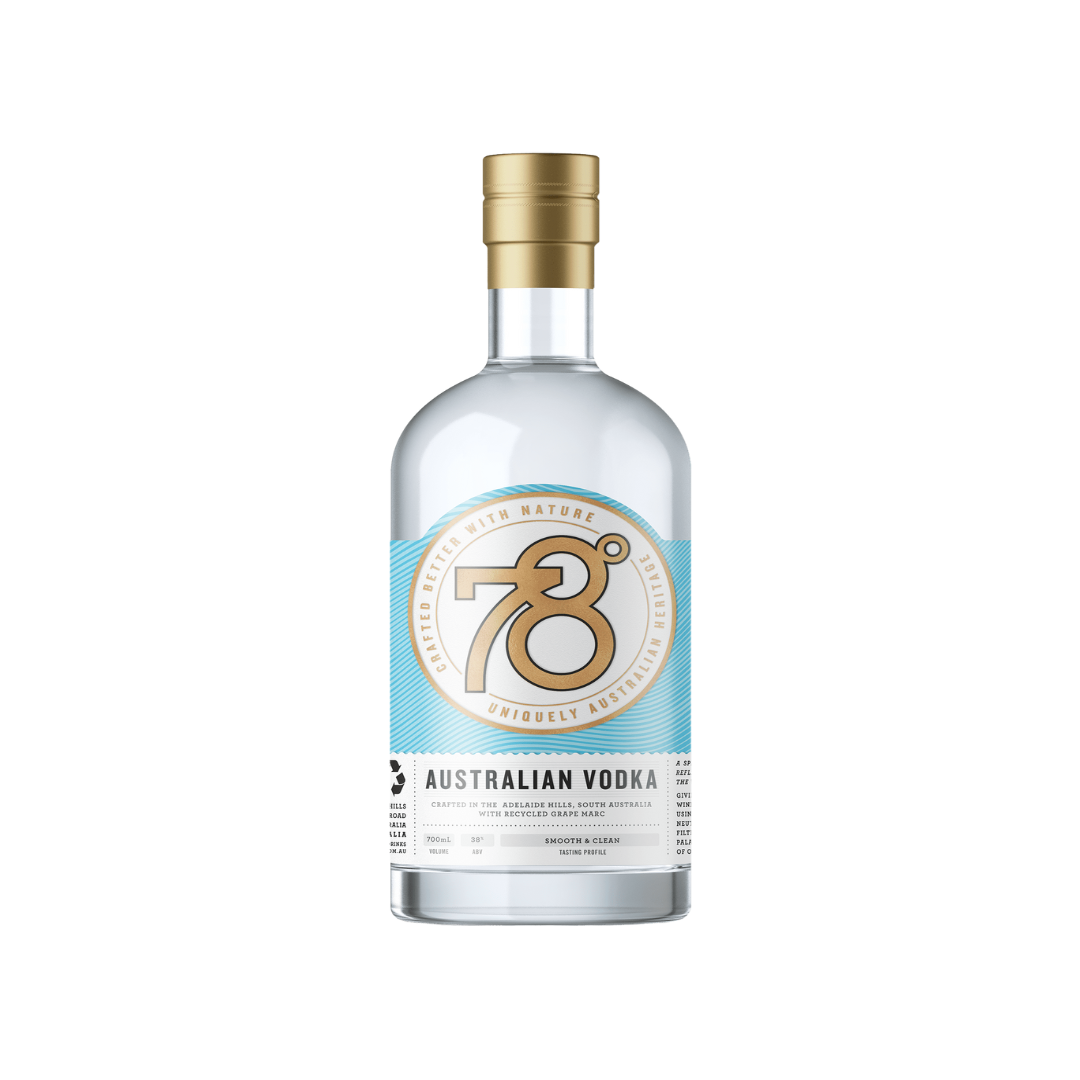 Australian Vodka - 78 Degrees Australian Vodka 700ml / 5ltr (ABV 38%)