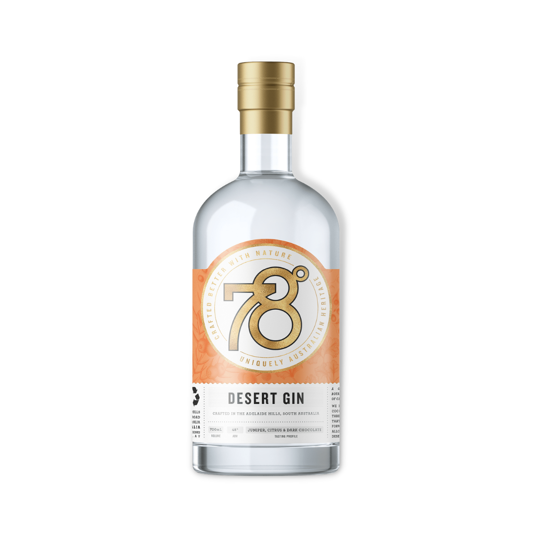 Australian Gin - 78 Degrees Desert Gin 700ml (ABV 46%)