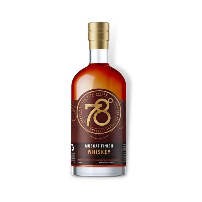 Australian Whisky - 78 Degrees Muscat Finish Australian Whiskey 700ml (ABV 44%)