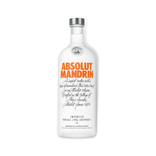 Swedish Vodka - Absolut Mandarin Vodka 1ltr (ABV 40%)