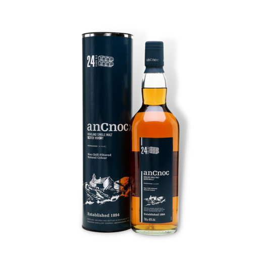 Scotch Whisky - anCnoc 24 Year Old Single Malt Scotch Whisky 700ml (ABV 46%)