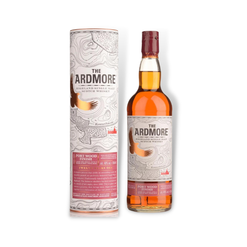 Scotch Whisky - Ardmore 12 Year Old Port Wood Finish Single Malt 700ml (ABV 46%)