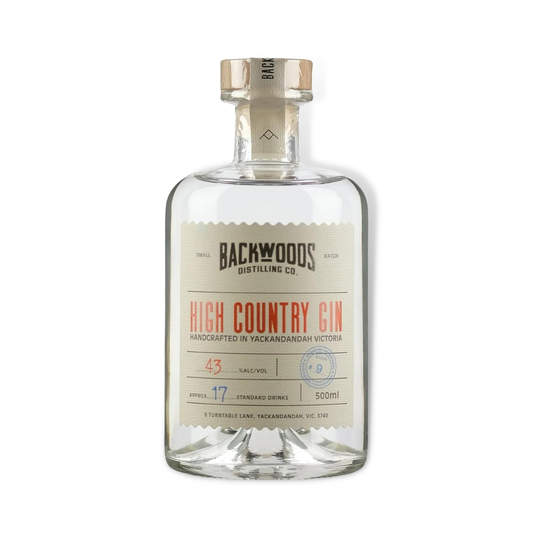 Australian Gin - Backwoods Distilling Co High Country Gin 500ml (ABV 43%)