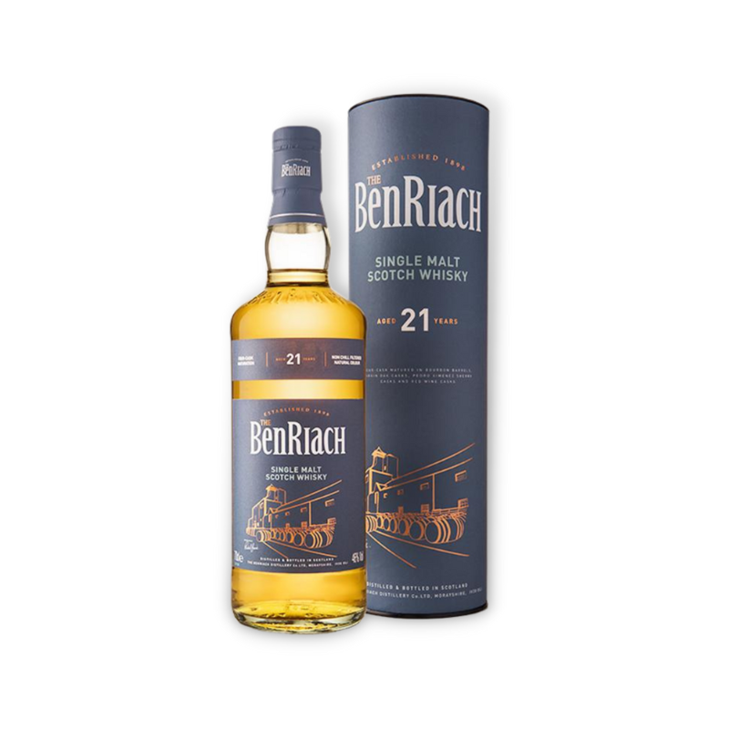 Scotch Whisky - Benriach 21 Year Old Single Malt Scotch Whisky 700ml