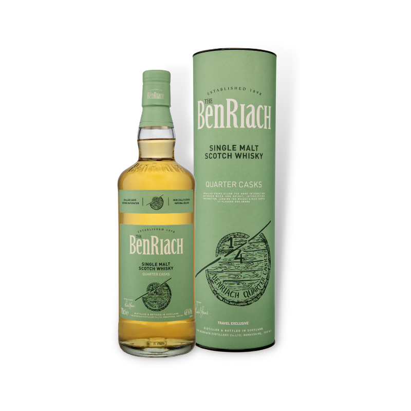 Scotch Whisky - BenRiach Quarter Cask Single Malt Scotch Whisky 700ml