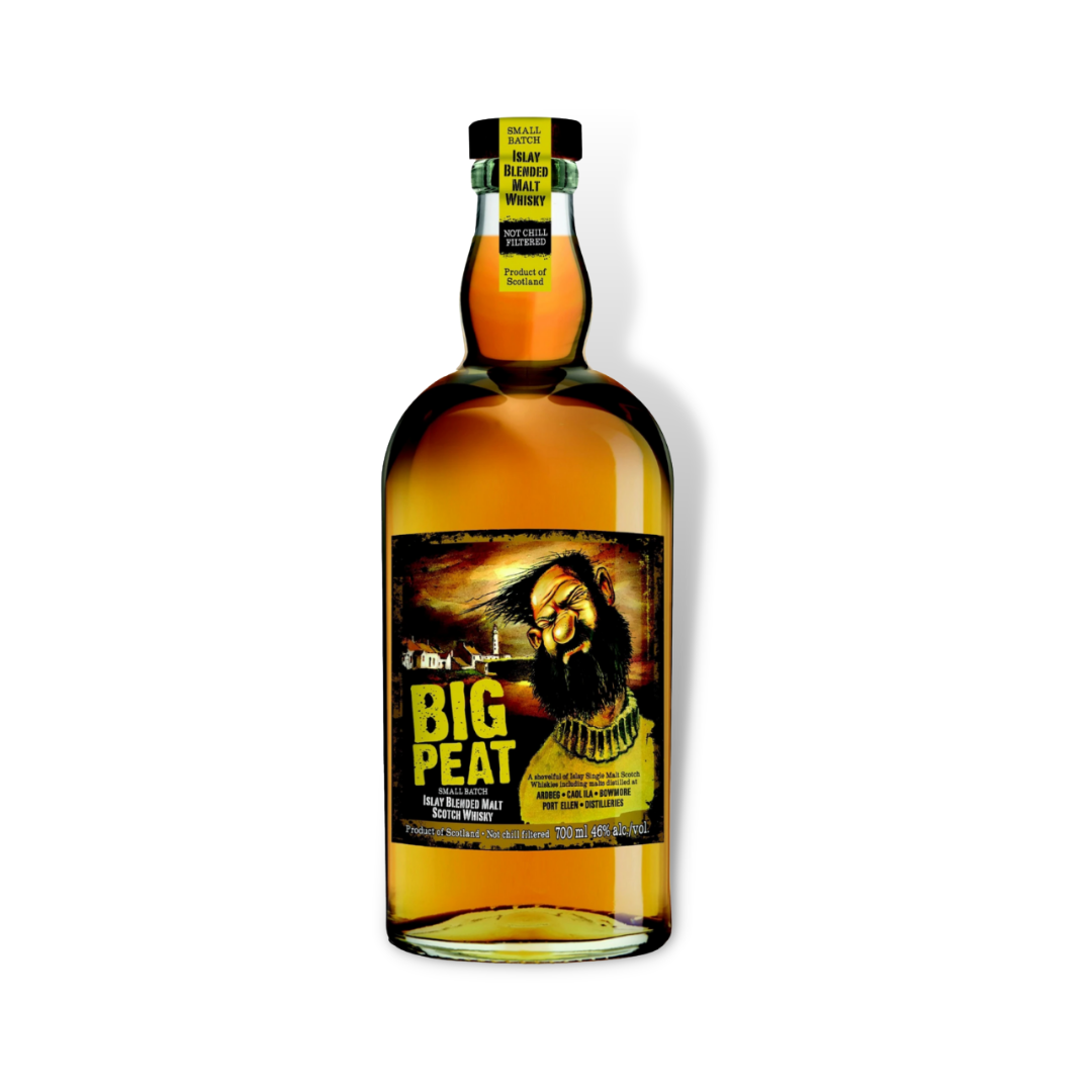 Scotch Whisky - Big Peat Islay Blended Malt Scotch Whisky 1ltr / 700ml (ABV 46%)