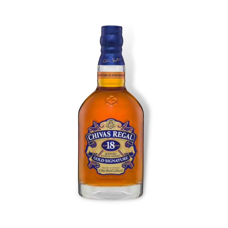 Scotch Whisky - Chivas Regal 18 Year Old Blended Scotch Whisky 700ml / 500ml (40% ABV)