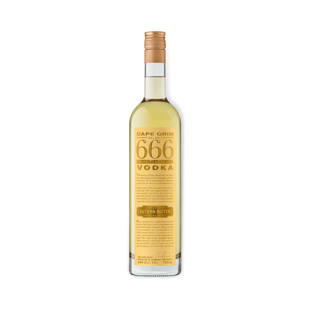 Australian Vodka - Cape Grim 666 Autumn Butter Vodka 700ml (ABV 40%)