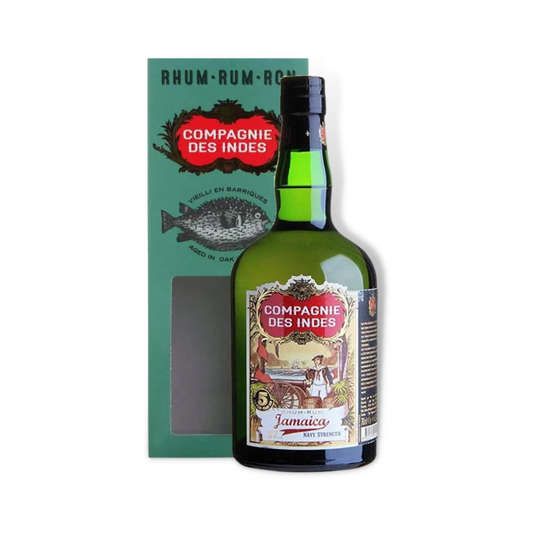 Dark Rum - Compagnie des Indes Jamaica 5 Year Old Navy Strength Rum 700ml (ABV 57%)