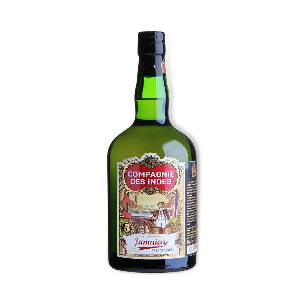 Dark Rum - Compagnie des Indes Jamaica 5 Year Old Navy Strength Rum 700ml (ABV 57%)