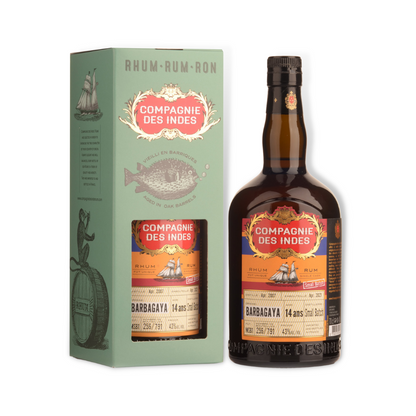 Dark Rum - Compagnie des Indes Barbagay 14 Year Old Rum 700ml (ABV 43%)