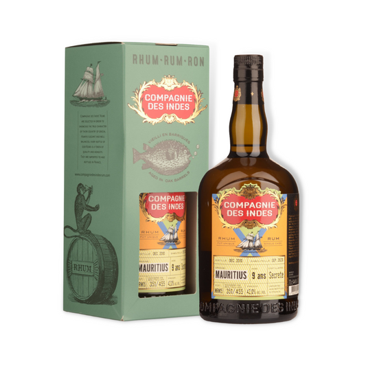 Dark Rum - Compagnie des Indes Mauritius 9 Year Old Rum 700ml (ABV 42%)