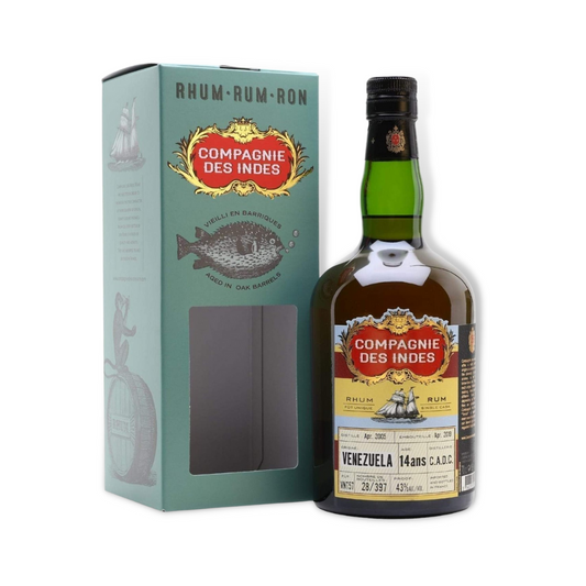 Dark Rum - Compagnie des Indes Venezuela 14 Year Old Rum 700ml (ABV 43%)