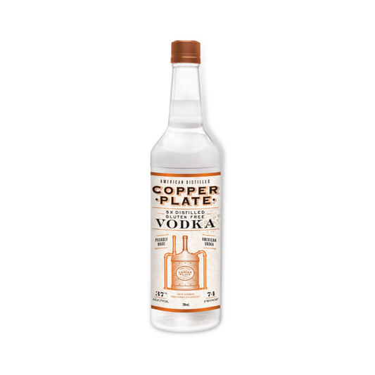 American Vodka - Copper Plate Vodka 700ml (ABV 37%)