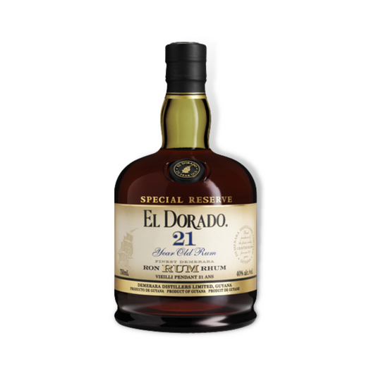 Dark Rum - El Dorado 21 Year Old Special Reserve Rum 700ml (ABV 40%)