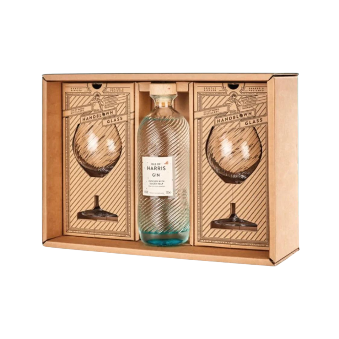 Scottish Gin - Isle of Harris Gin & Copa Gift Set 700ml (ABV 45%)