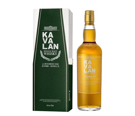 Taiwanese Whisky - Kavalan Ex Bourbon Oak Taiwanese Single Malt Whisky 700ml (ABV 46%)