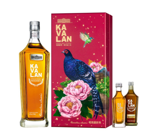 Taiwanese Whisky - Kavalan Native Species Classic Gift Set Single Malt Whisky 700ml (ABV 40%)