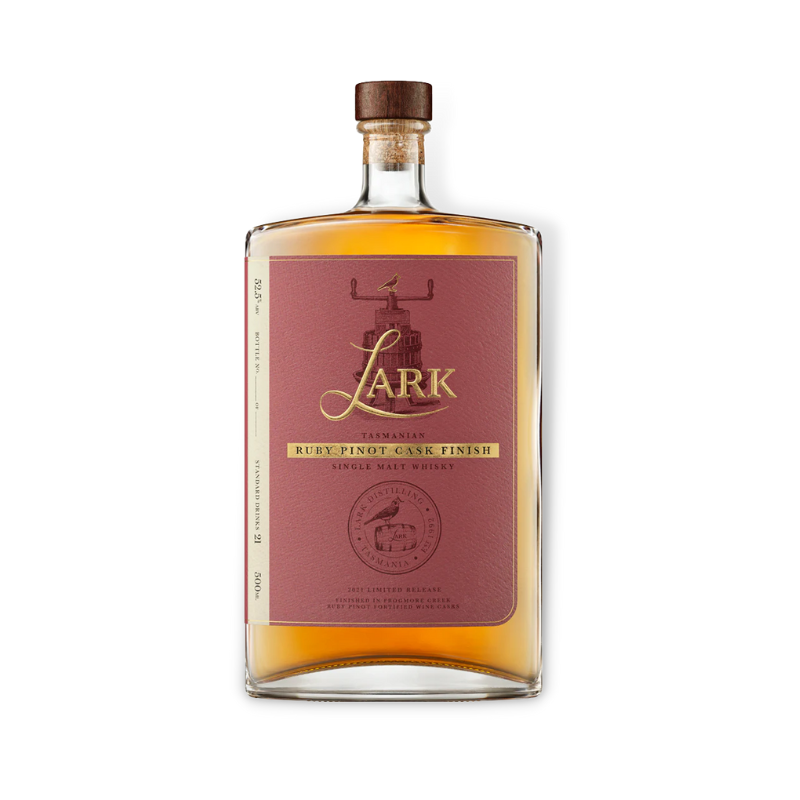 Lark Ruby Pinot Cask Finished Single Malt Whisky 500ml (ABV 52.5% ...