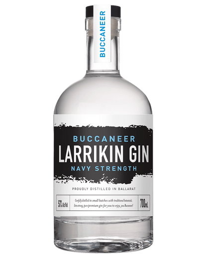 Australian Gin - Larrikin Buccaneer Navy Strength Gin 700ml (ABV 57%)
