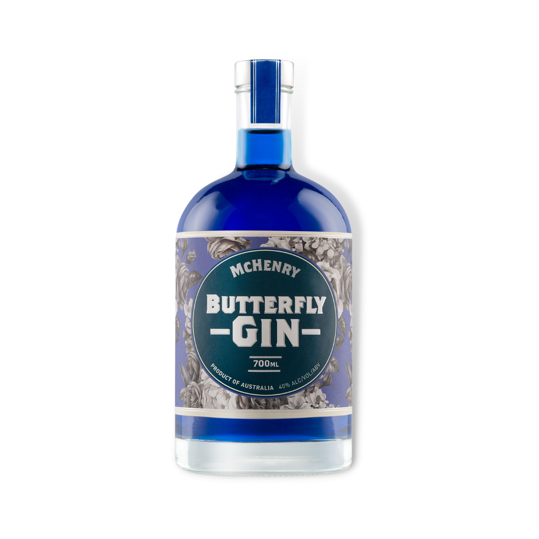 Australian Gin - McHenry Butterfly Gin 700ml / 5ltr (ABV 40%)