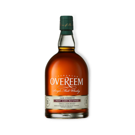 Australian Whisky - Overeem Port Cask Strength Tasmanian Single Malt Whisky 700ml (ABV 60%)