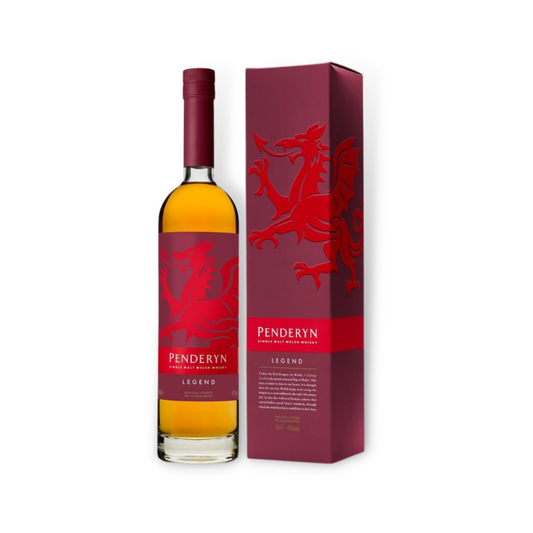 Welsh Whisky - Penderyn Legend Single Malt Welsh Whisky 700ml (ABV 41%)